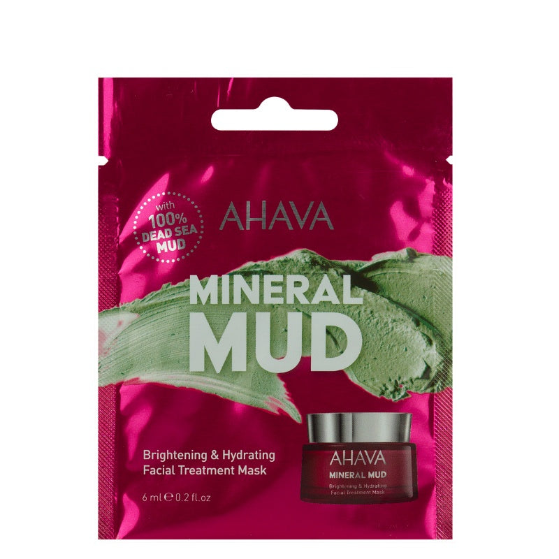 AHAVA AHAVA Mineral Mud Brightening and Hydrating Mask 6ml - Single Use Facial Masks