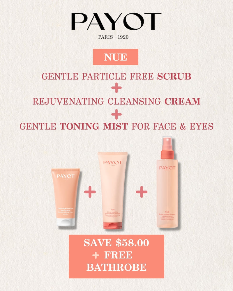 PAYOT NUE Holiday Value Bundle Pack + Luxe Spa Bathrobe