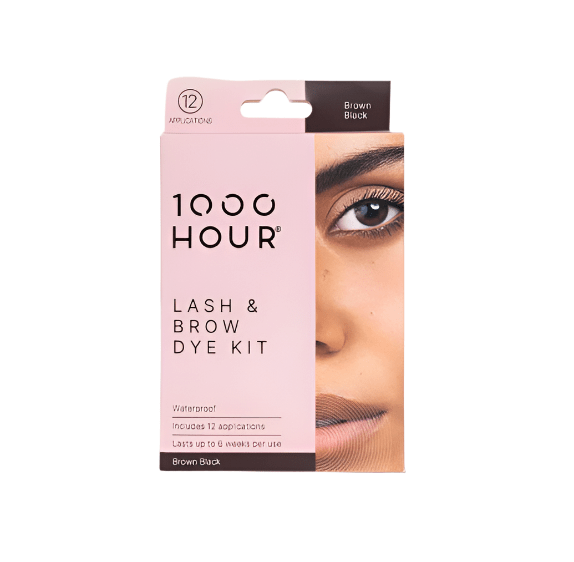 1000 Hour 1000 Hour Eyelash & Brow Dye Kit - Brown Black Cosmetics