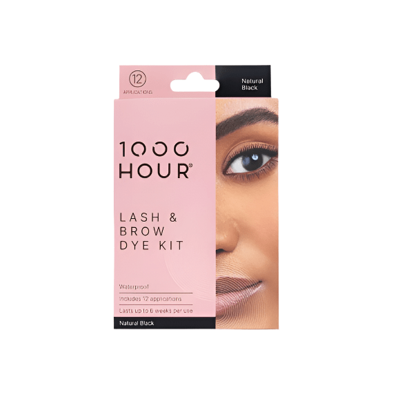 1000 Hour 1000 Hour Eyelash & Brow Dye Kit - Natural Black Cosmetics