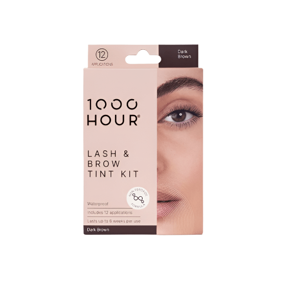 1000 Hour 1000 Hour Eyelash & Brow Tint Kit Non Peroxide - Dark Brown Cosmetics