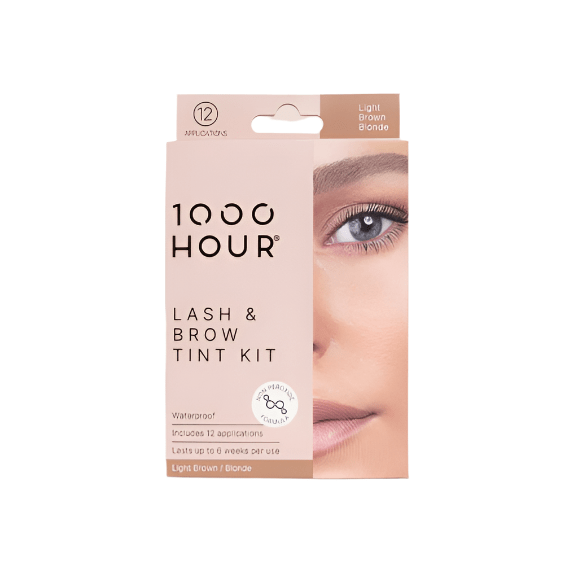 1000 Hour 1000 Hour Eyelash & Brow Tint Kit Non Peroxide - Light Brown/Blonde Cosmetics