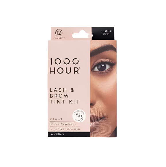1000 Hour 1000 Hour Eyelash & Brow Tint Kit Non Peroxide - Natural Black Cosmetics