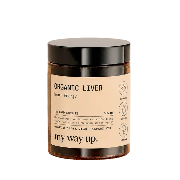 My Way Up Organic Liver Iron + Energy 120 Hard Capsules