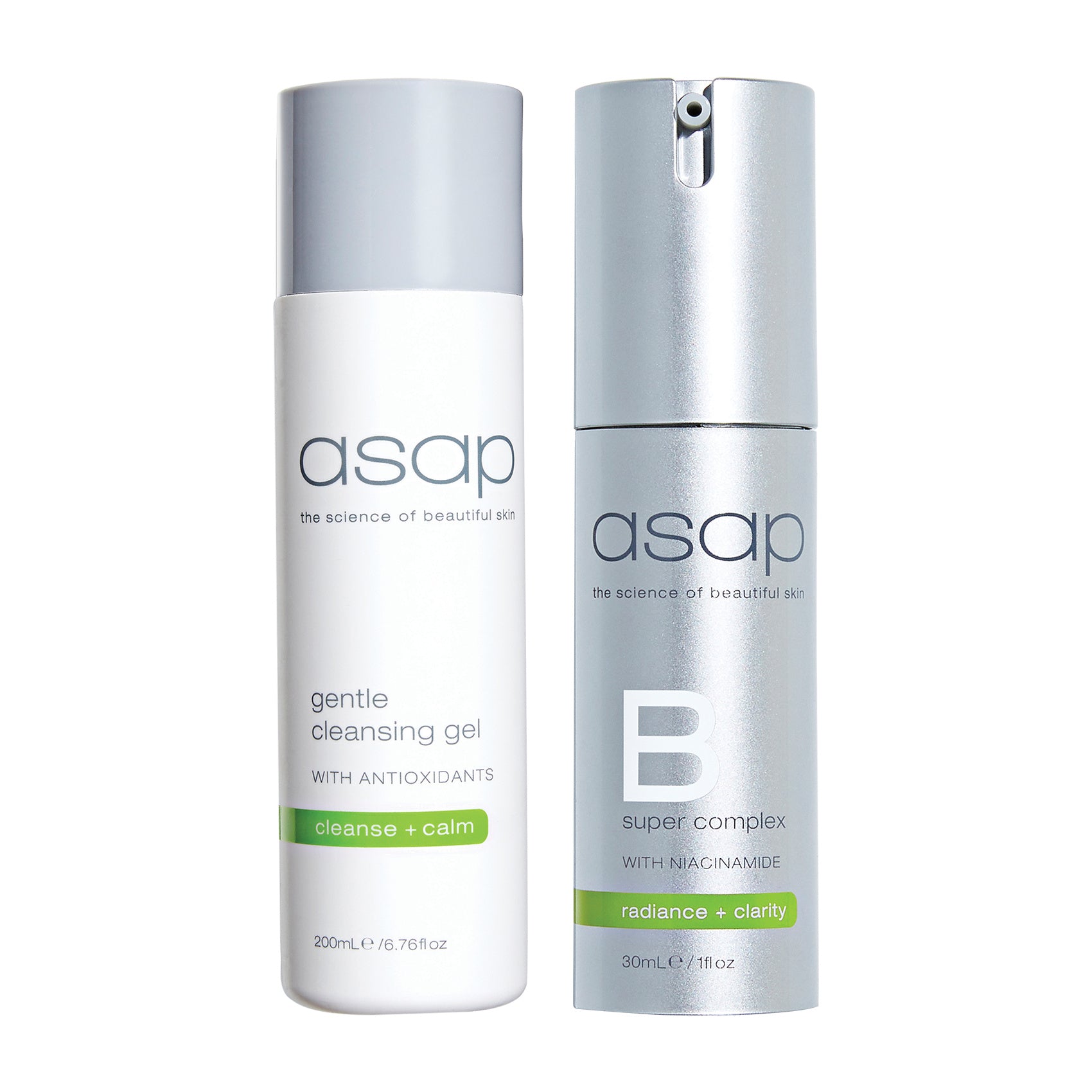 asap Gentle Cleansing Gel 200ml + Super B Complex 30ml Duo