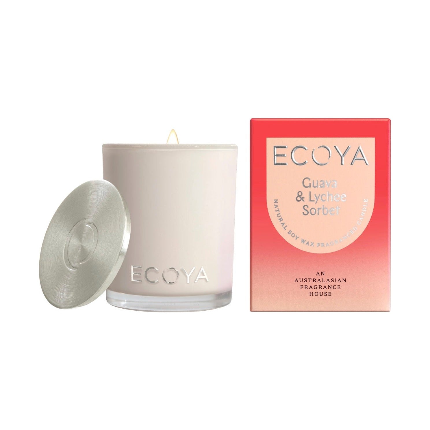 ECOYA Guava & Lychee Sorbet Mini Madison Candle  80g