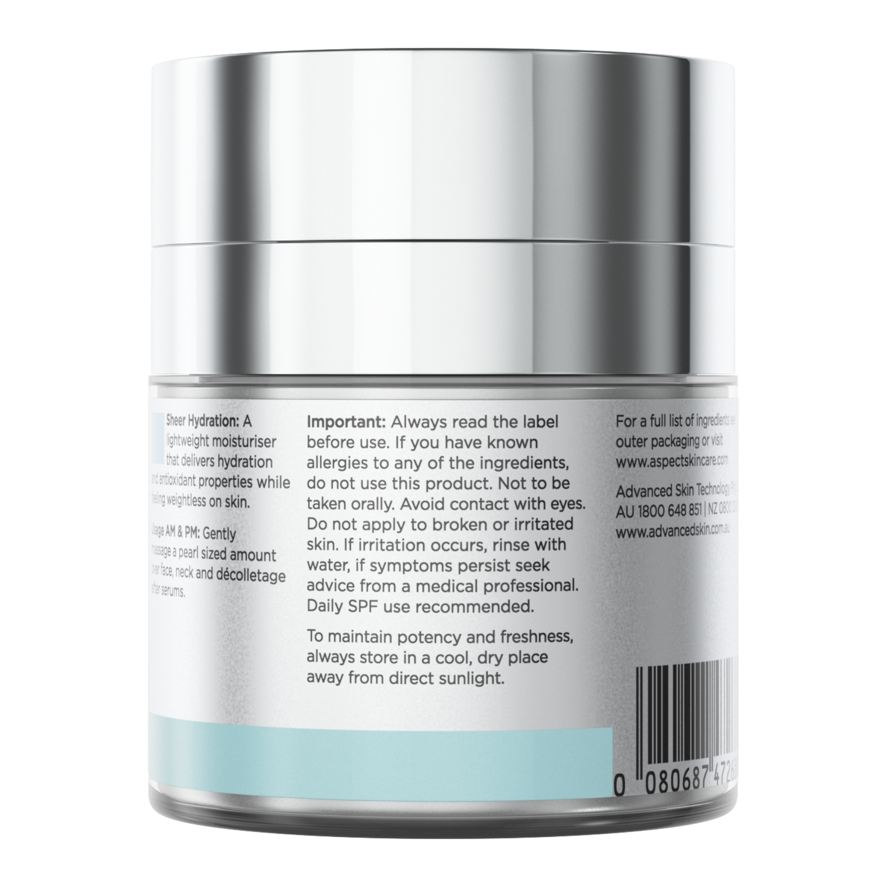Aspect Sheer Hydration 50g