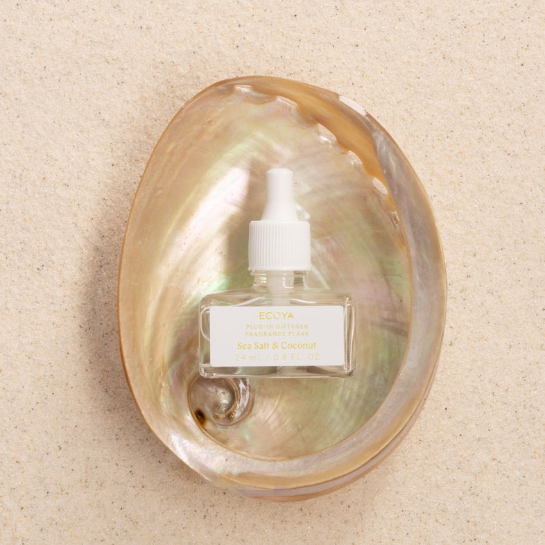 ECOYA Sea Salt & Coconut Plug-In Diffuser Fragrance Flask