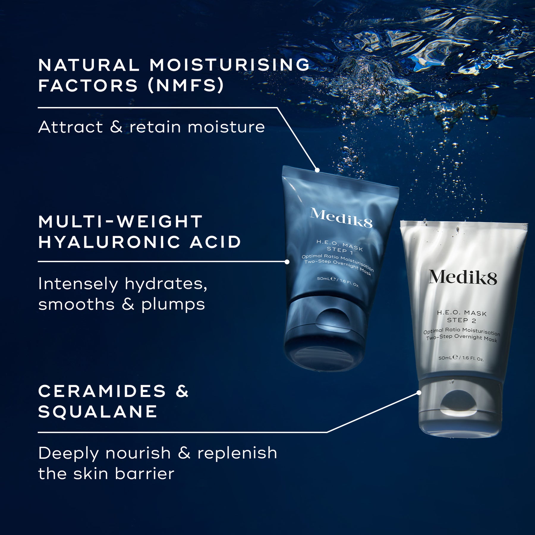 Medik8 H.E.O Mask 2x50ml - Ingredients