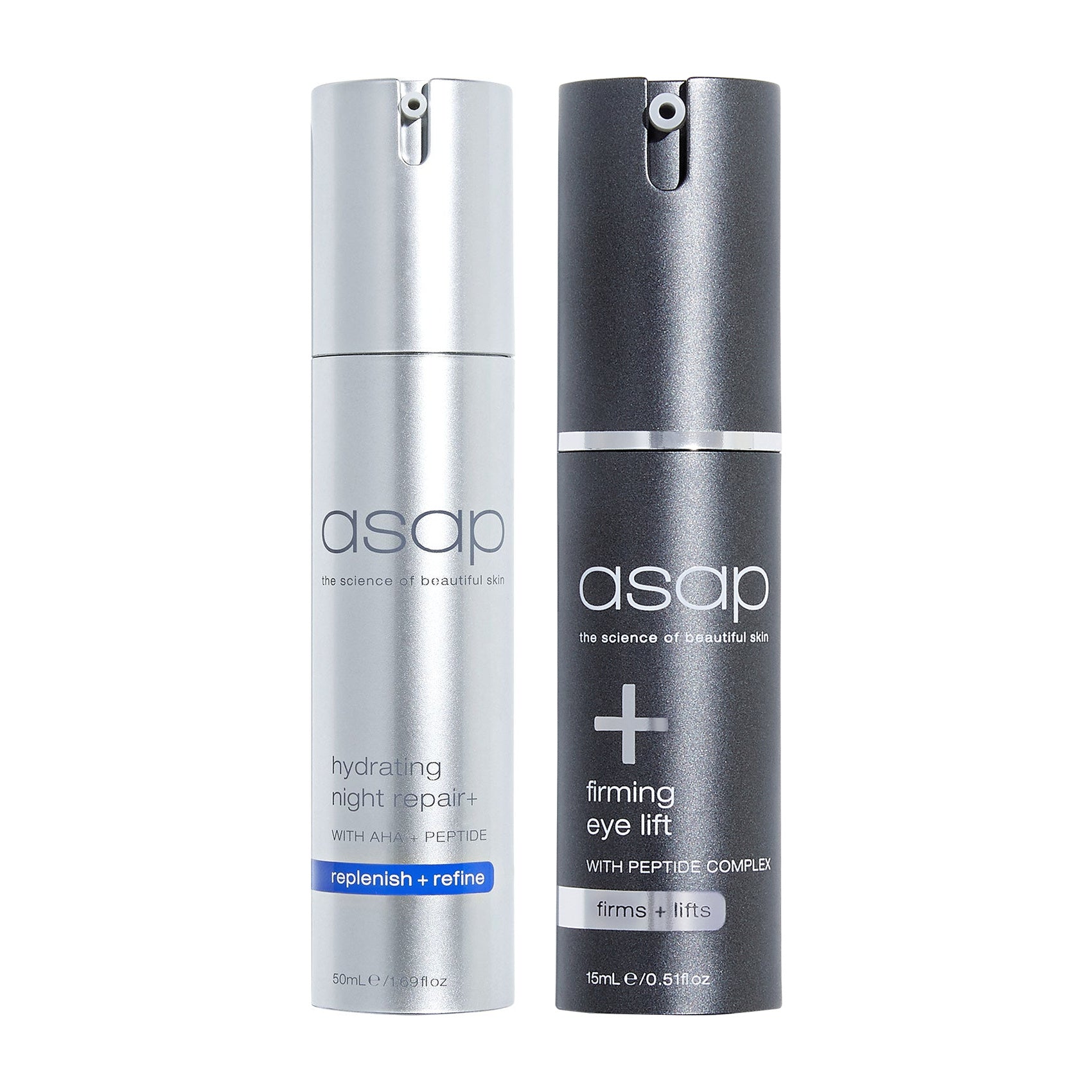 asap Hydrating Night Repair+ 50ml + Firming Eye Lift 15ml Duo