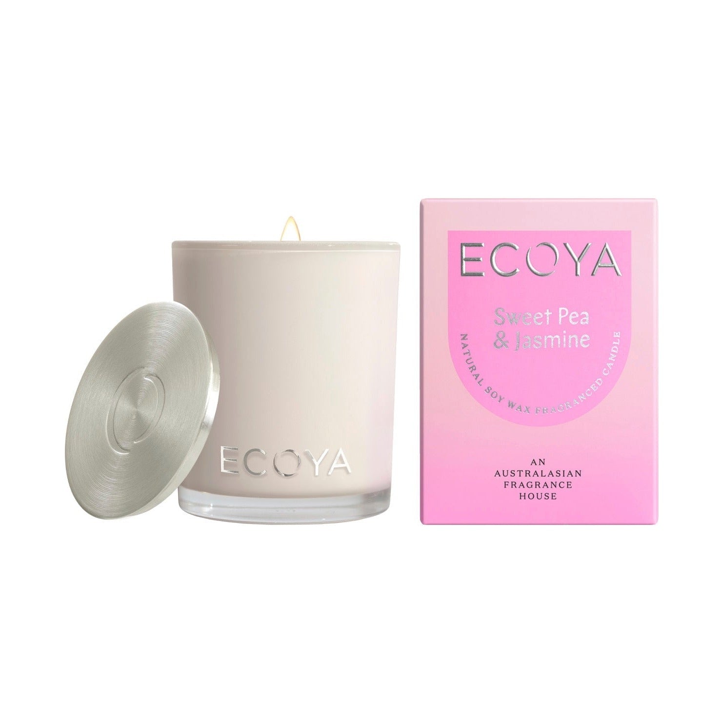 ECOYA Sweet Pea & Jasmine Mini Madison Candle  80g