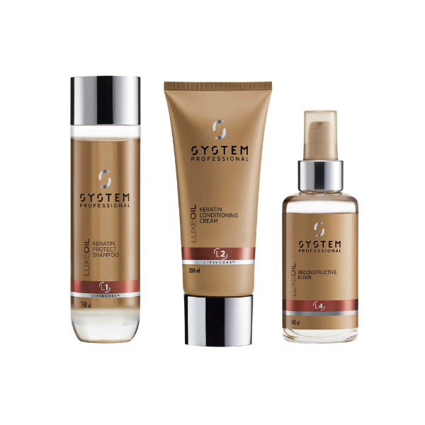 System Professional LuxeOil Shampoo + Conditioner + Free Reconstructive Elixir