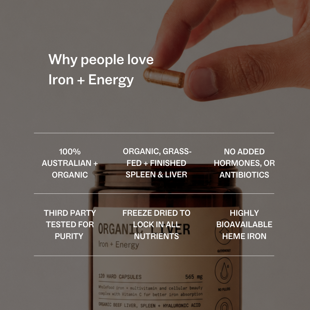 My Way Up Organic Liver Iron + Energy 120 Hard Capsules