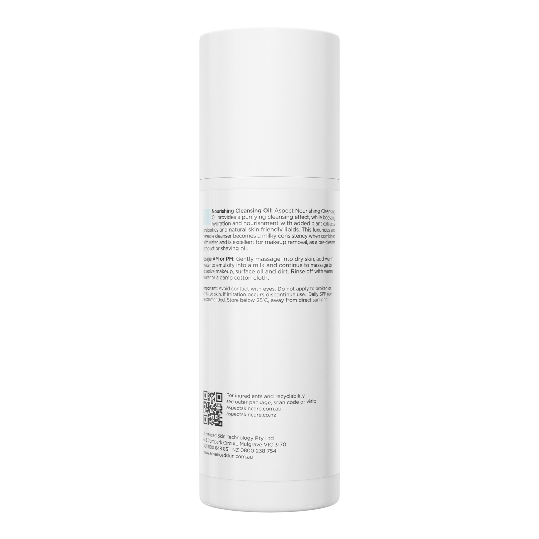 Aspect Nourishing Cleansing Oil 150ml