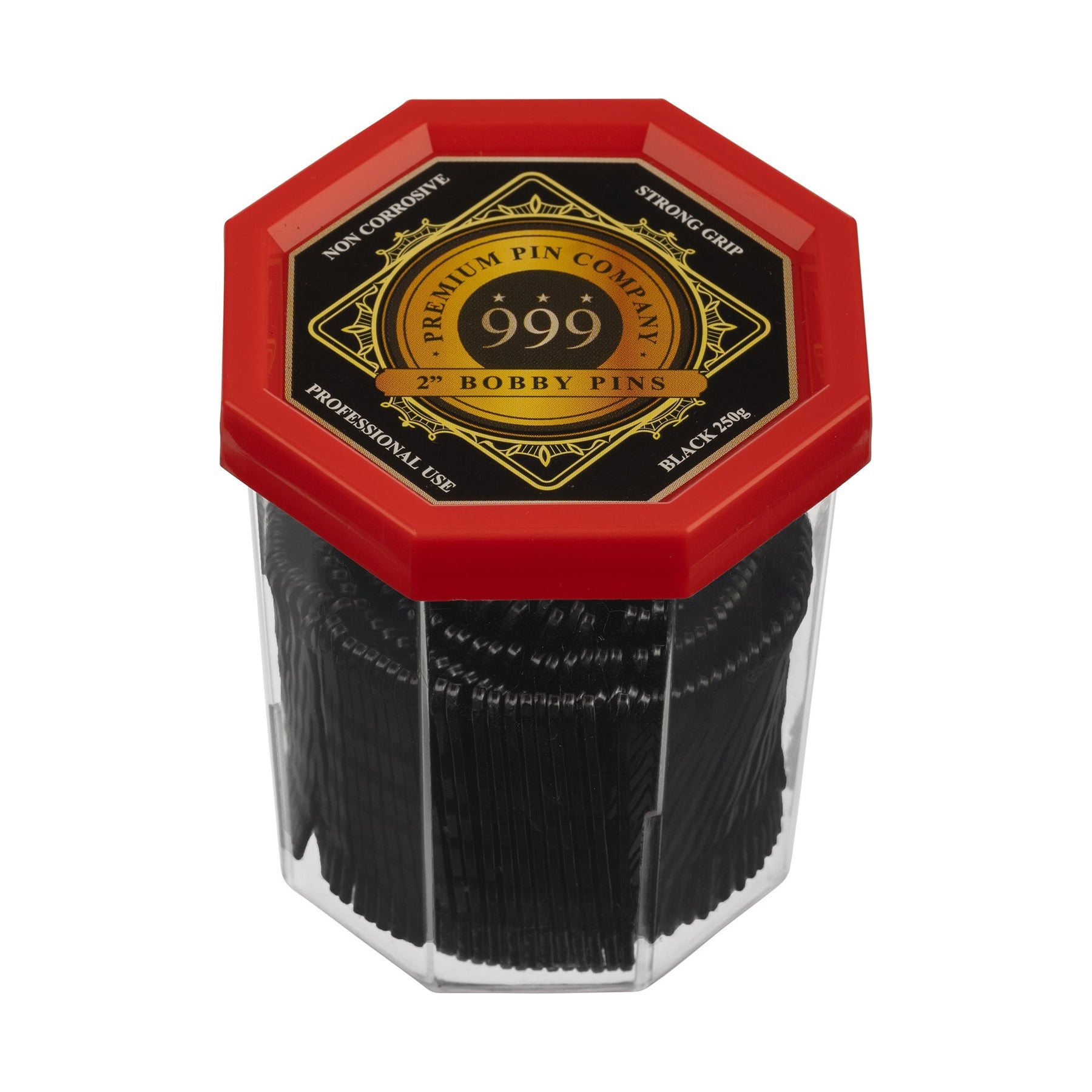 999 Bobby Pins 250g Tub 2" Black