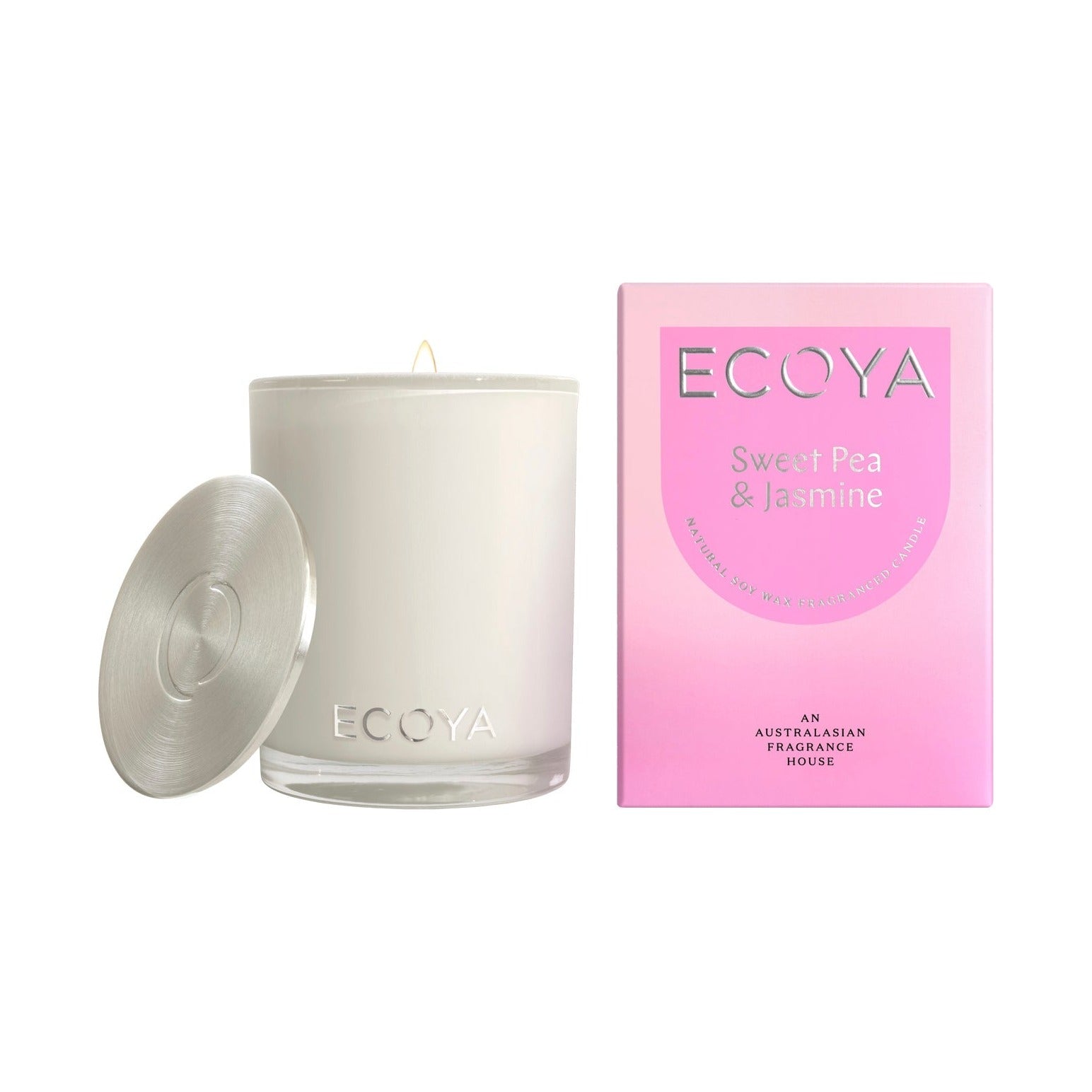 ECOYA Sweet Pea & Jasmine Madison Candle 400g