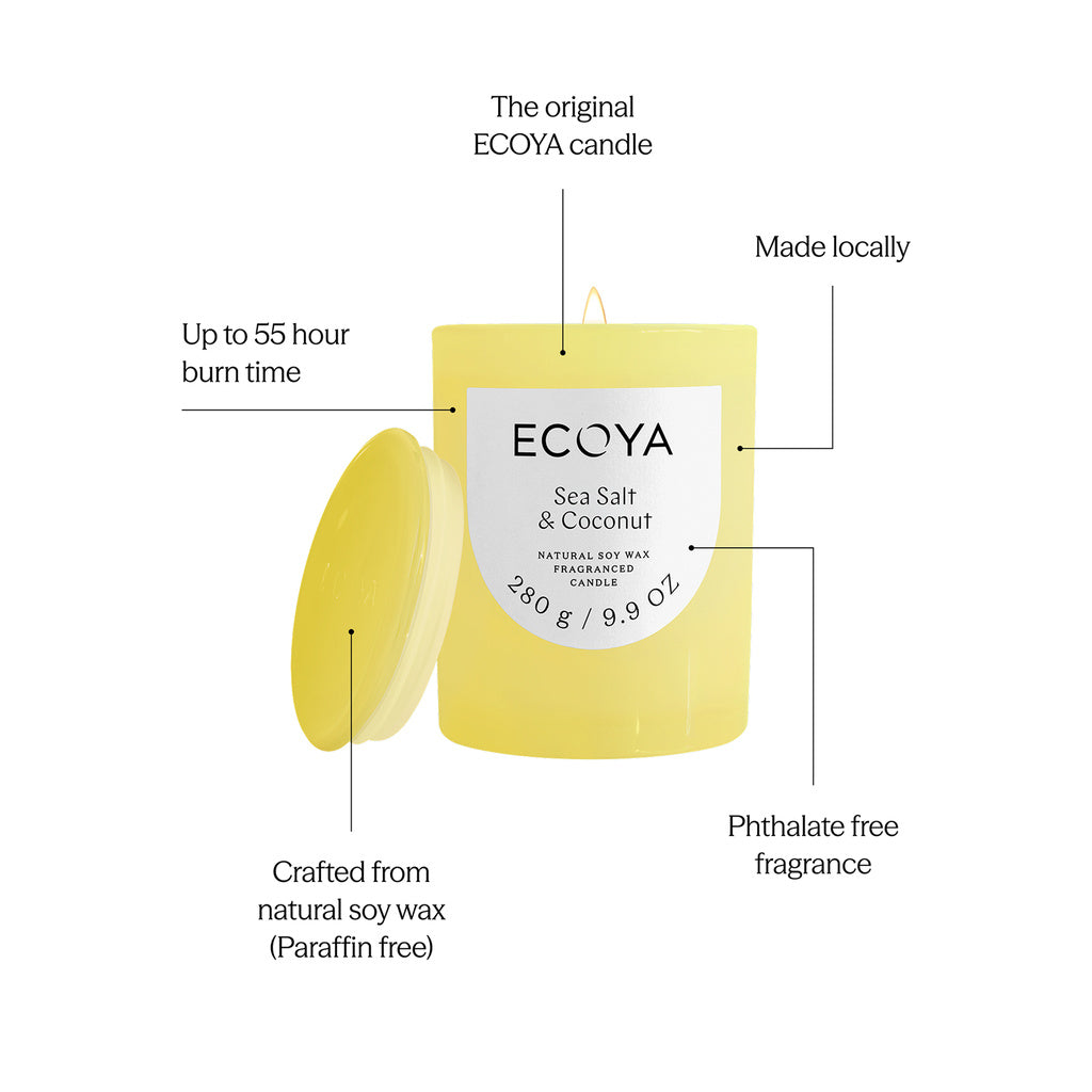ECOYA Sea Salt & Coconut Metro Candle 280g