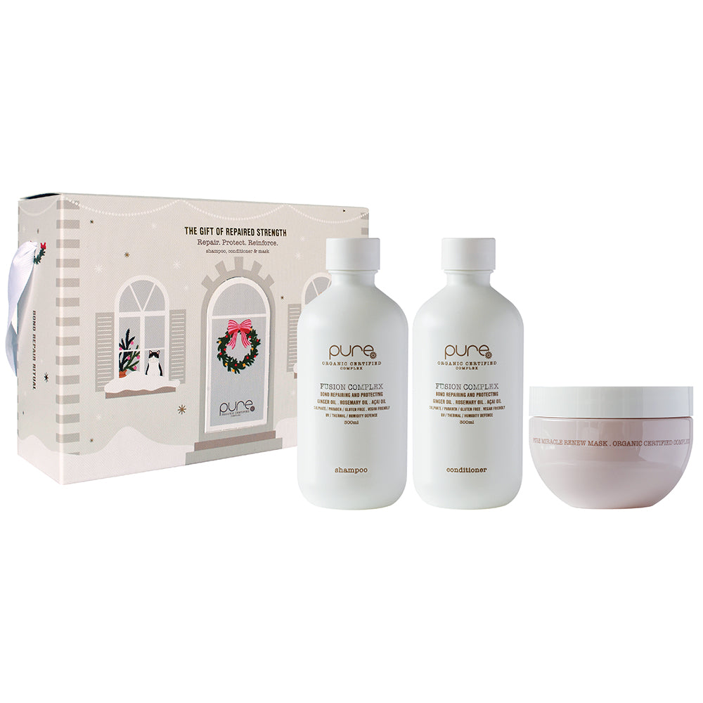 PURE TRIO FUSION COMPLEX Shampoo & Conditioner + Miracle Renew Mask