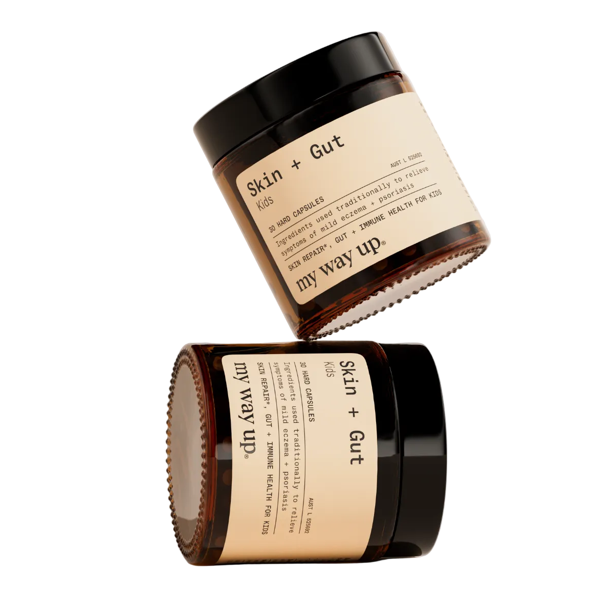 My Way Up Skin + Gut Kids 30 Hard Capsules