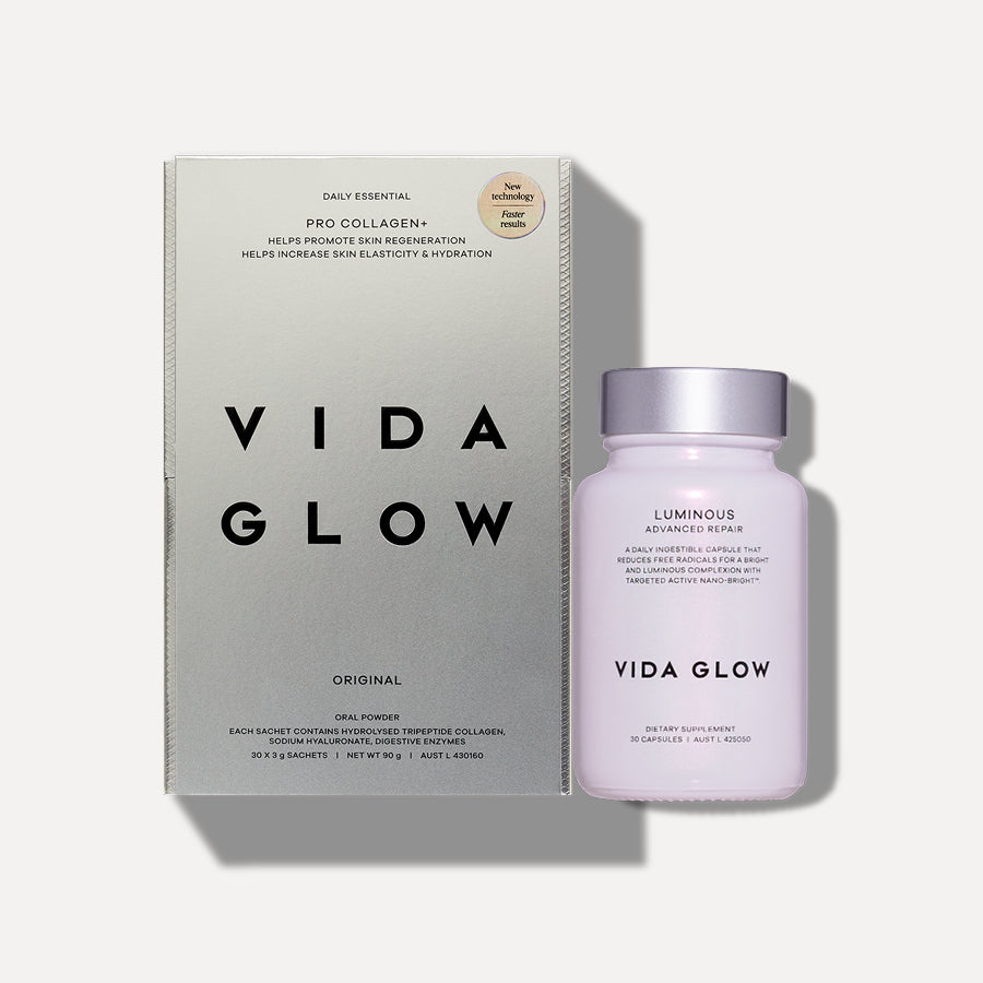 Vida Glow Skin Reset Collagen + Brighten & Glow Duo