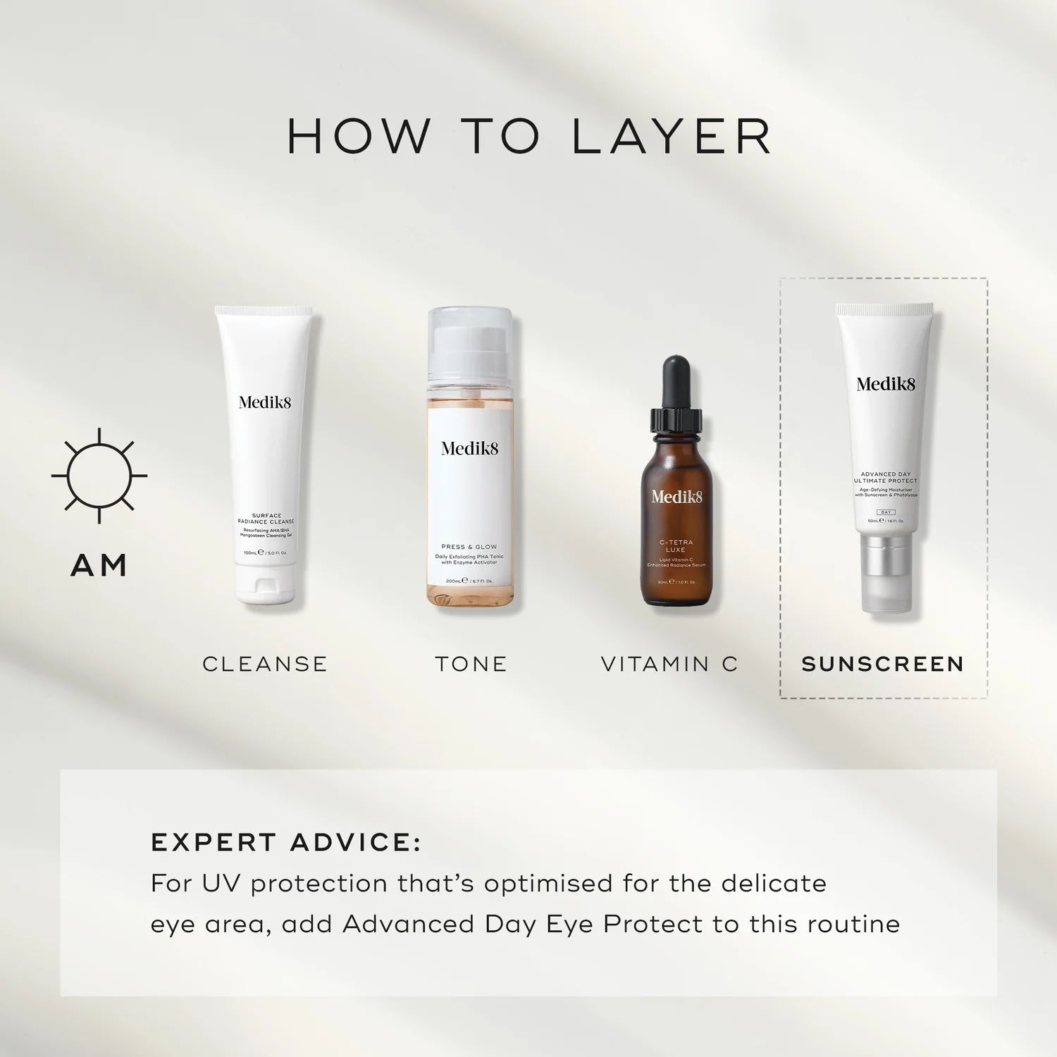 Medik8 Advanced Day Ultimate Protect 50ml - Layering Guide