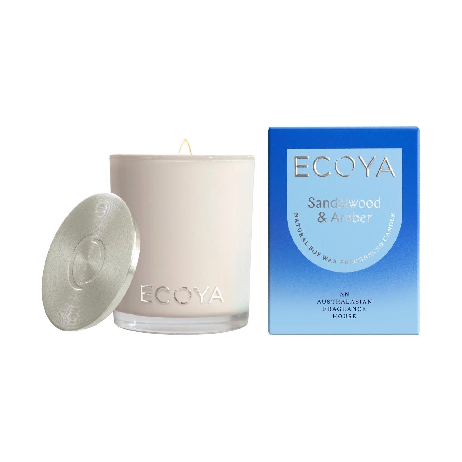 ECOYA Sandalwood & Amber Mini Madison Candle 80g