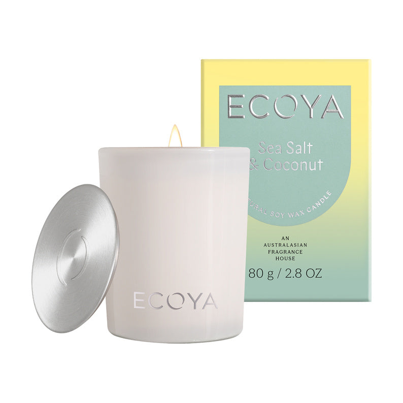 ECOYA Sea Salt & Coconut Mini Madison Candle 80g