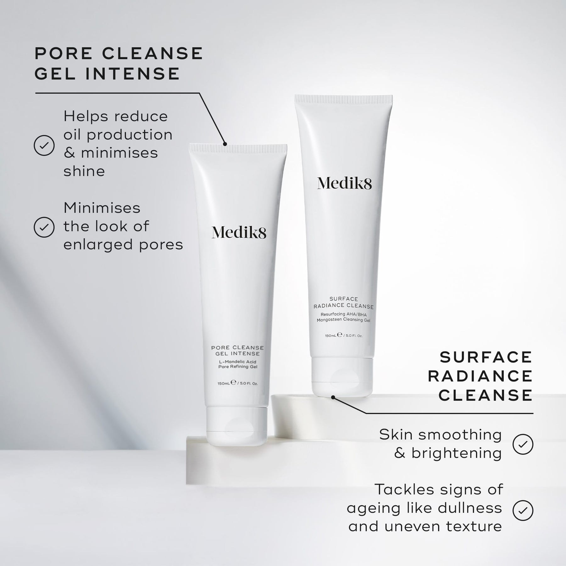 Medik8 Surface Radiance Cleanse 150ml - Pairing