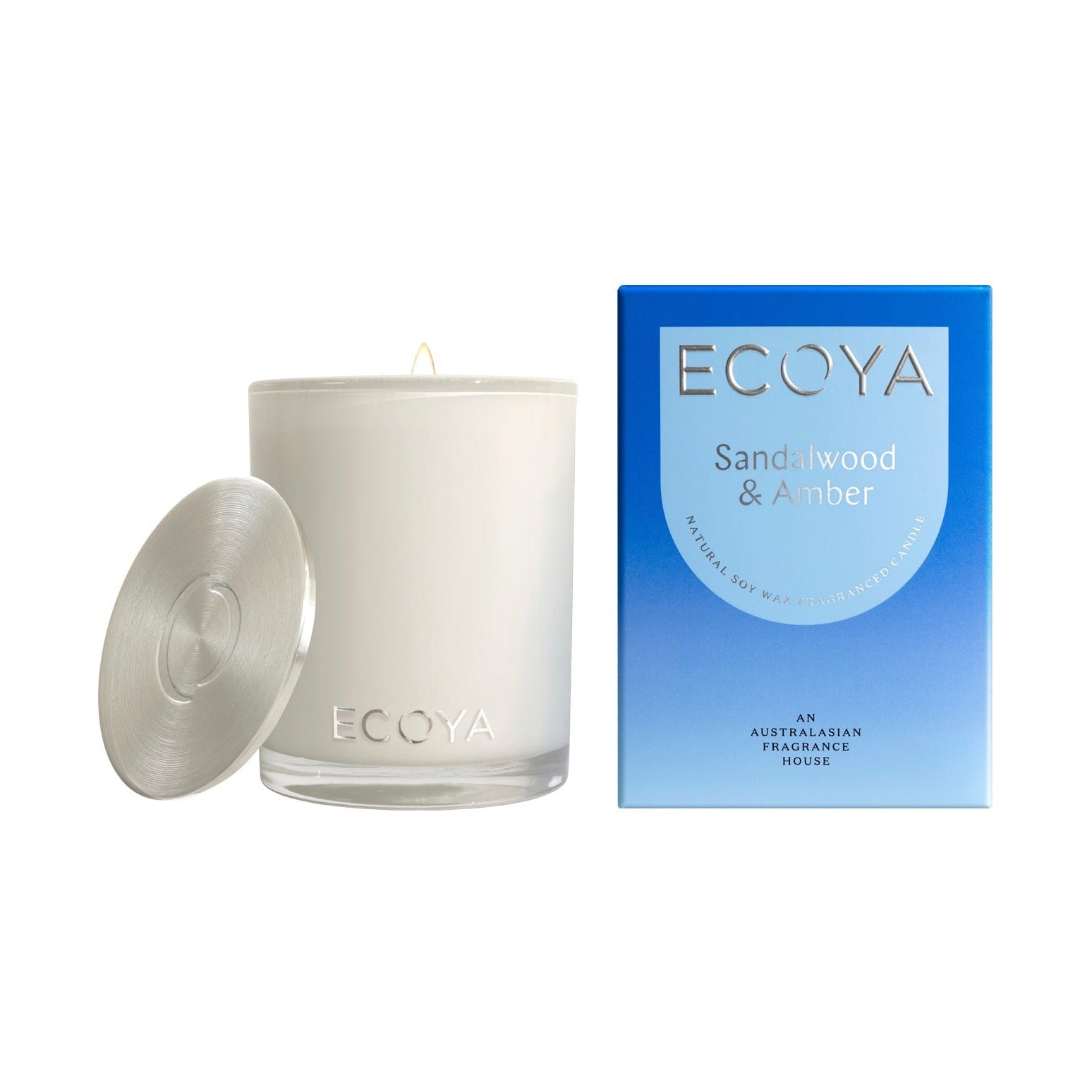 ECOYA Sandalwood & Amber Madison Candle 400g