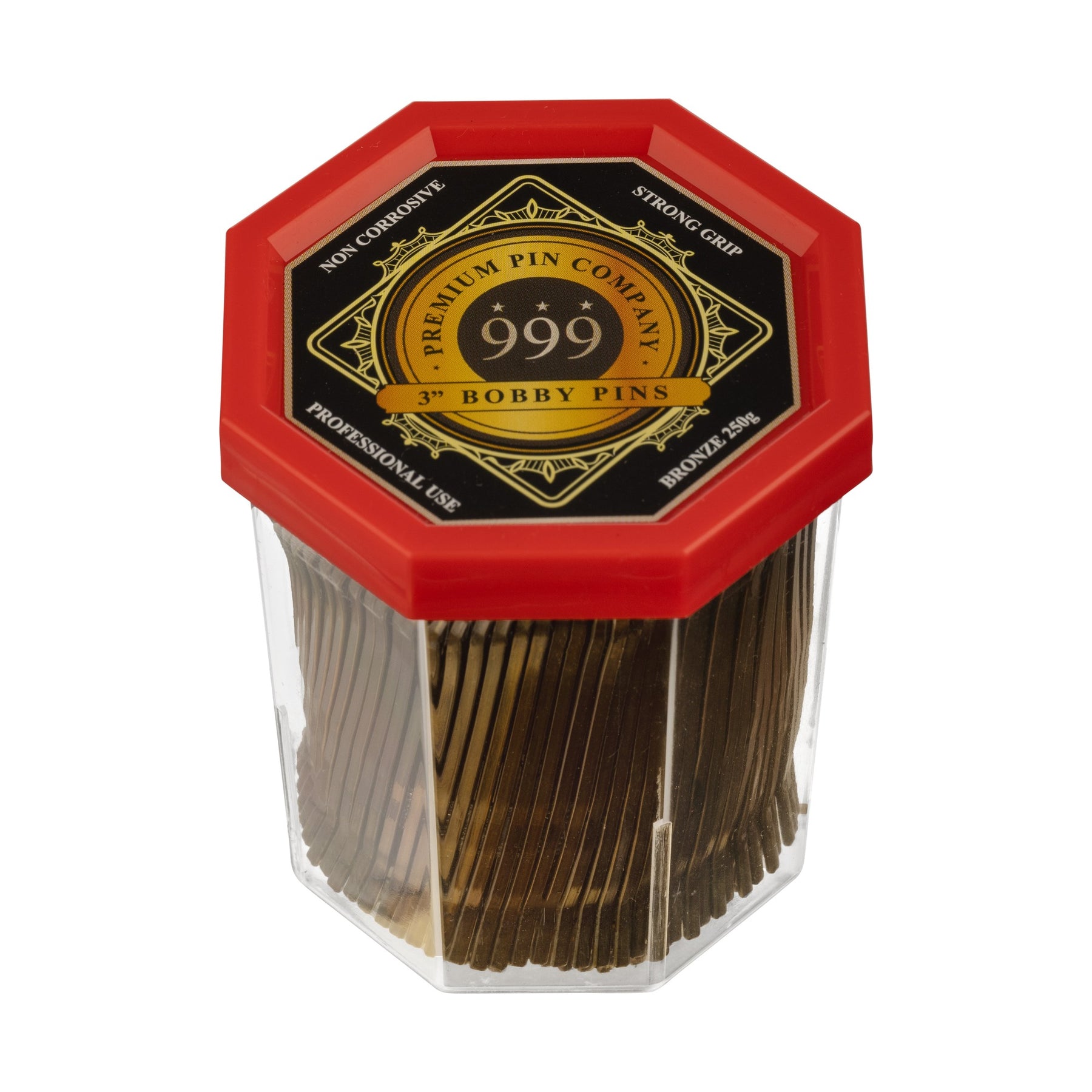 999 Bobby Pins 250g Tub 3" Bronze