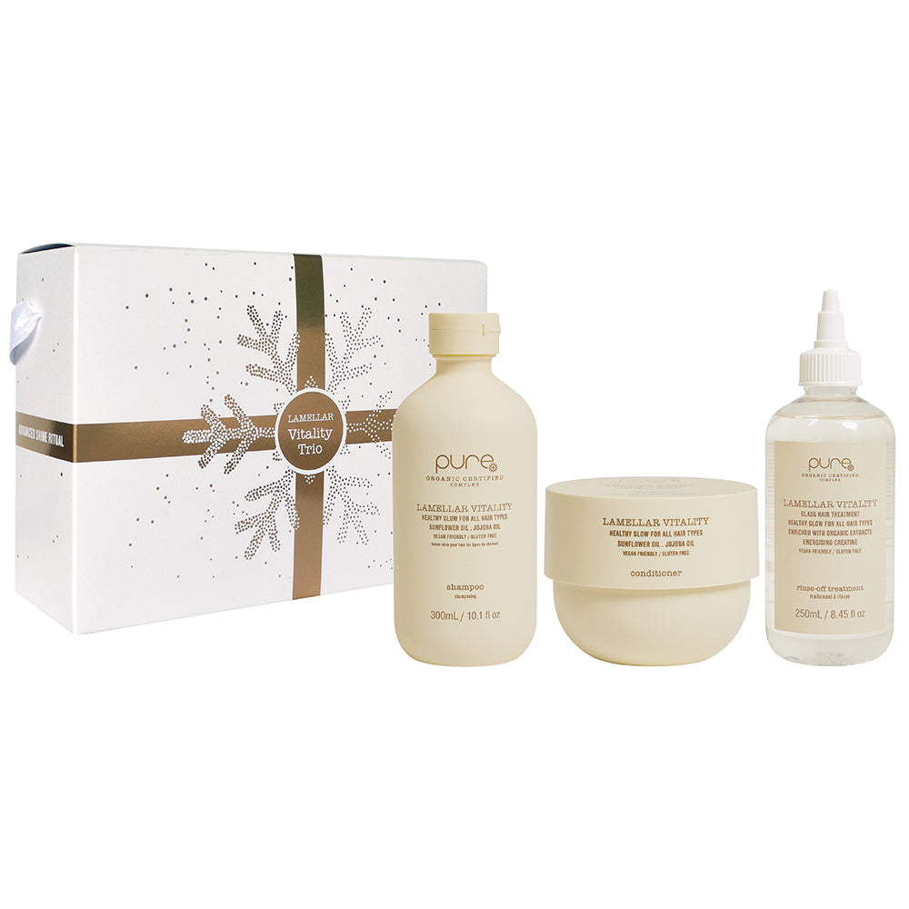 PURE TRIO LAMELLAR VITALITY Shampoo & Conditioner + Rinse Off Treatment