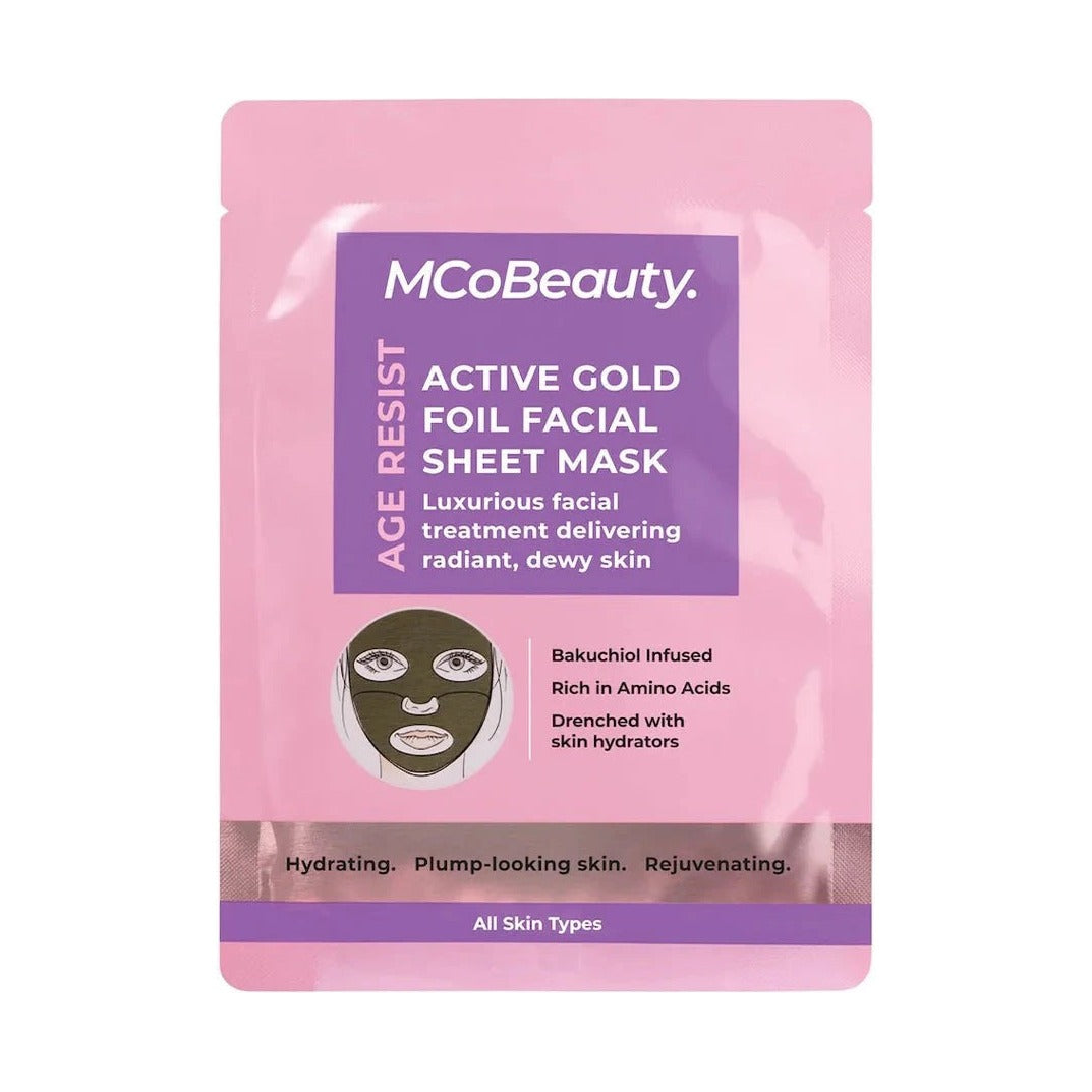 MCoBeauty Age Resist Active Gold Foil Facial Sheet Mask