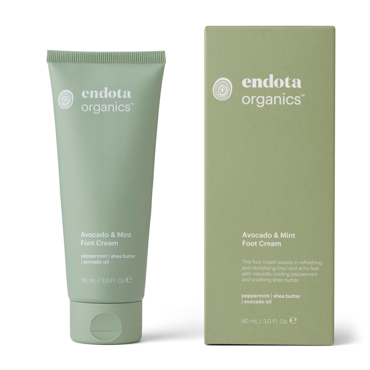 endota Organics Avocado & Mint Foot Cream 90ml