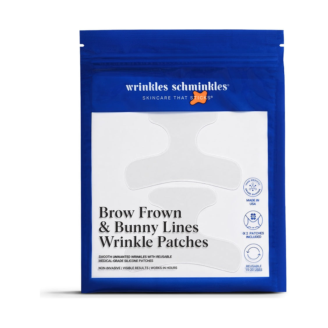 Wrinkles Schminkles Brow, Frown & Bunny Lines Wrinkle Patches - 2 Patches