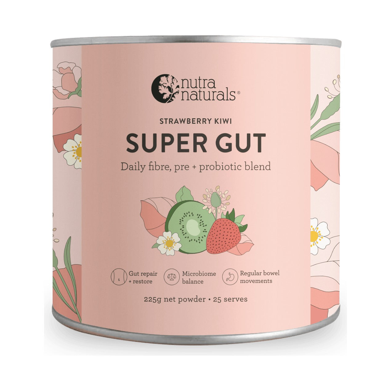 Nutra Naturals Super Gut - Strawberry Kiwi 225g