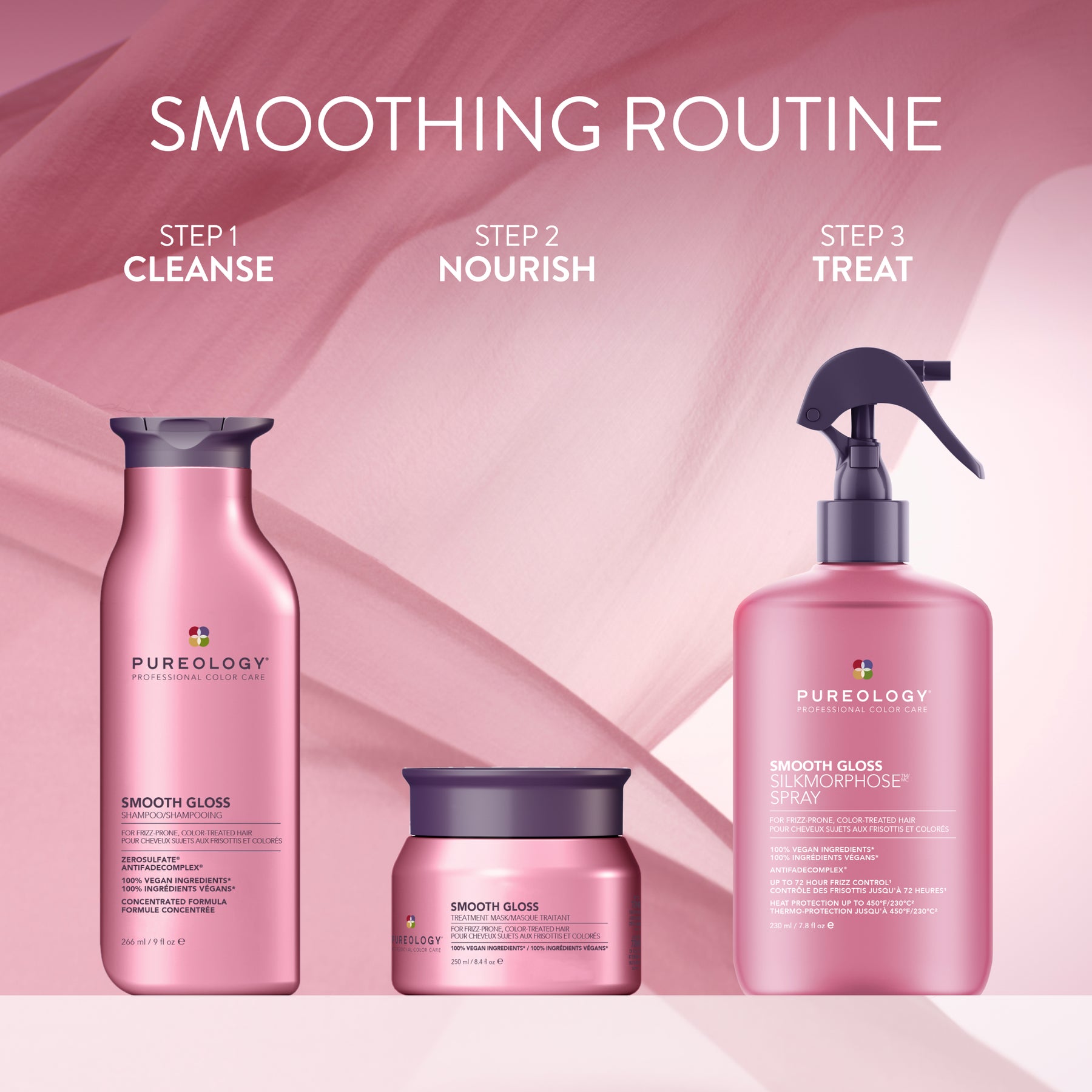 Pureology Smooth Gloss Shampoo 266ml