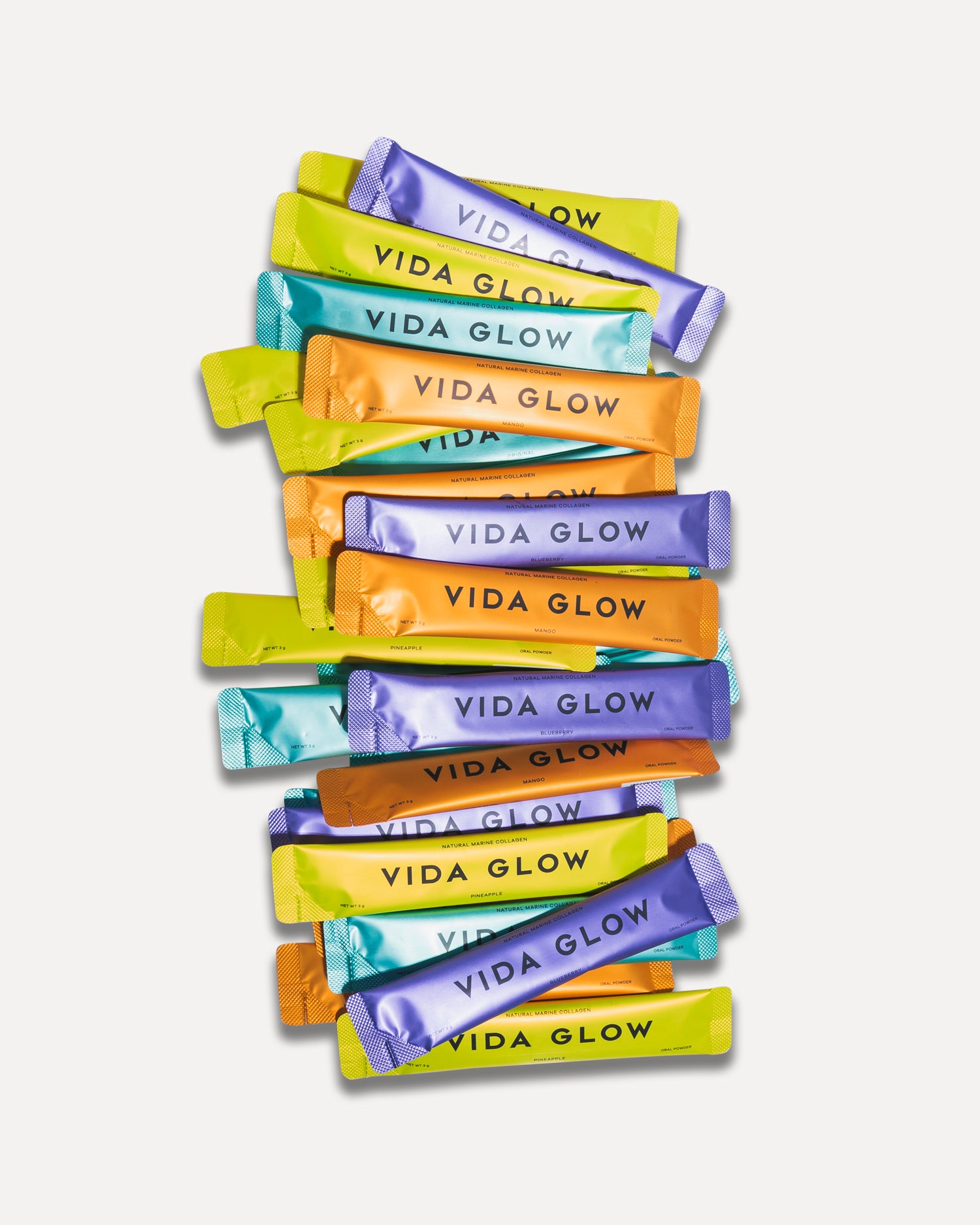Vida Glow Natural Marine Collagen Mixed Value Pack 40 x 3g Sachets