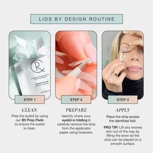 Contours Rx Lids by Design 4mm Eye Lift Strips - 80 Pack