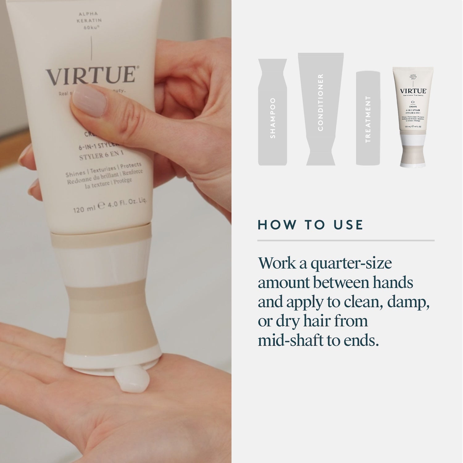 Virtue Create 6-in-1 Styler 60ml
