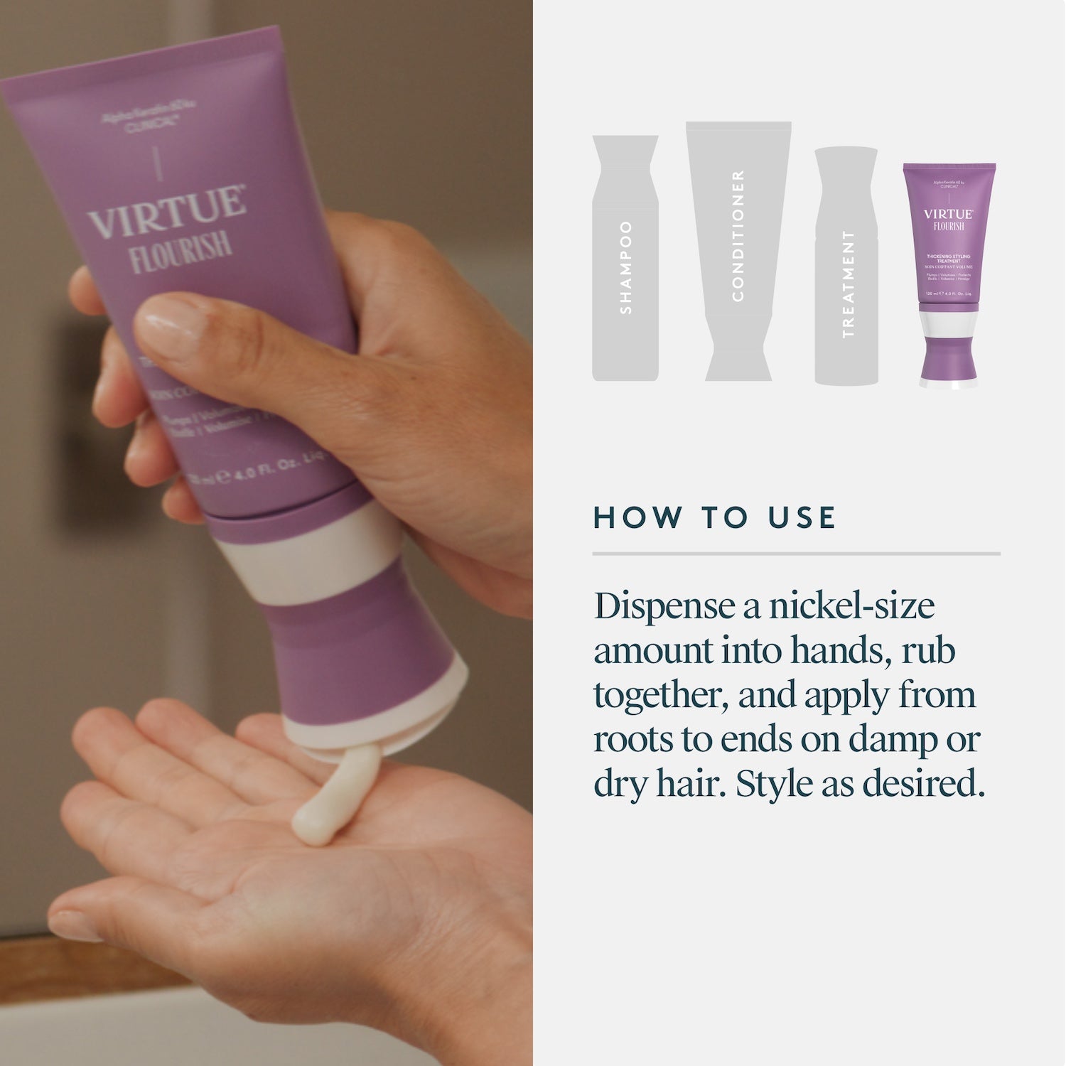 Virtue Flourish Thickening Styling Treatment 120ml