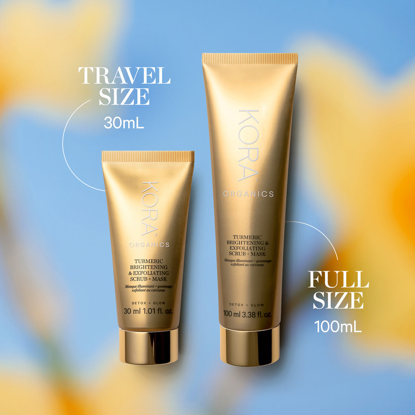 KORA Organics Turmeric Brightening and Exfoliating Mask 30ml