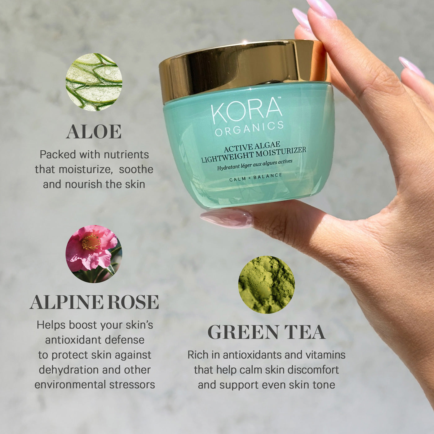 KORA Organics Active Algae Lightweight Moisturiser - 50ml