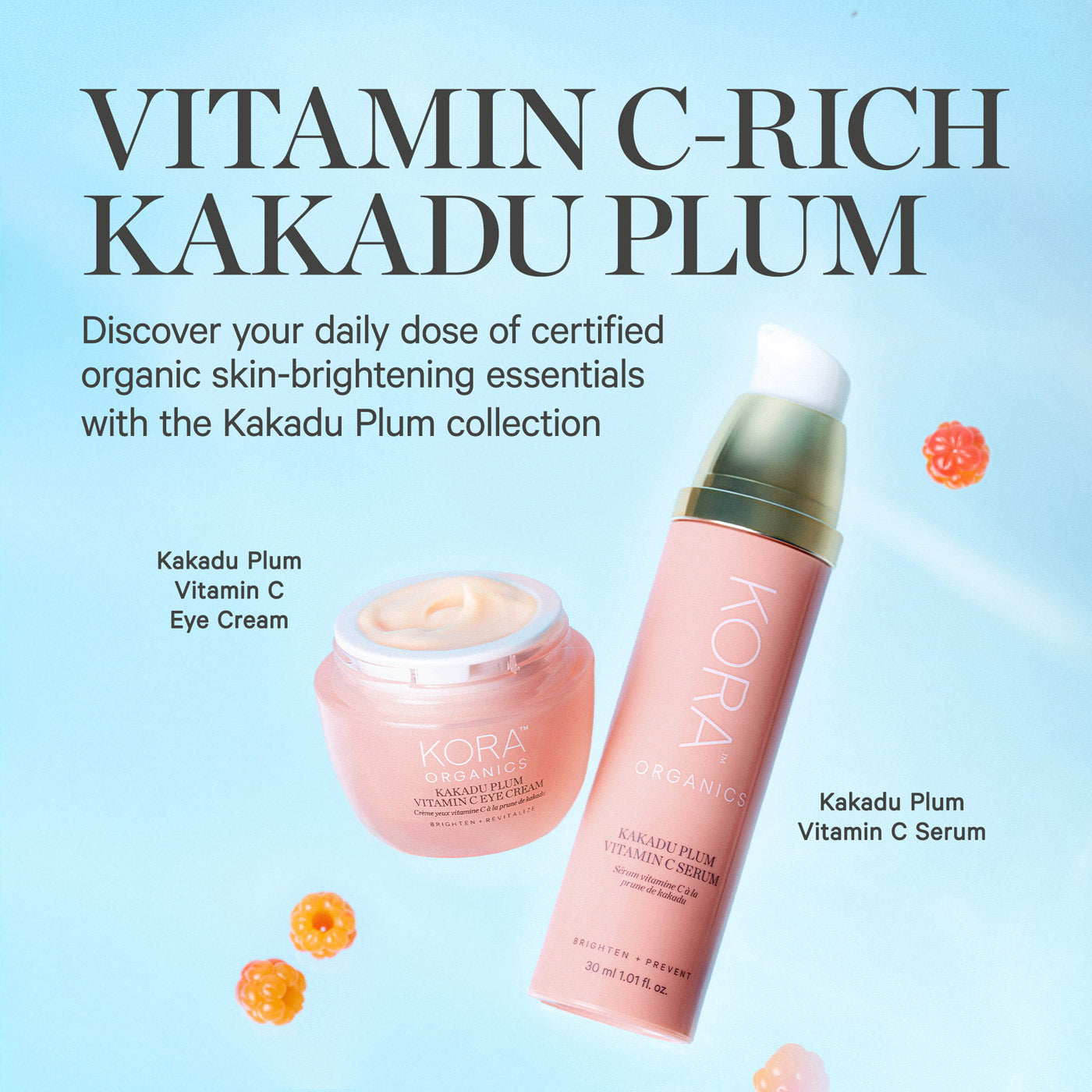 KORA Organics Kakadu Plum Vit C Eye Cream Jar 15ml