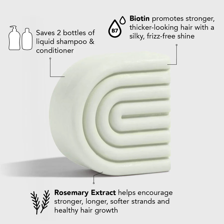 Kitsch Rosemary & Biotin Volumizing Solid Conditioner Bar 77g