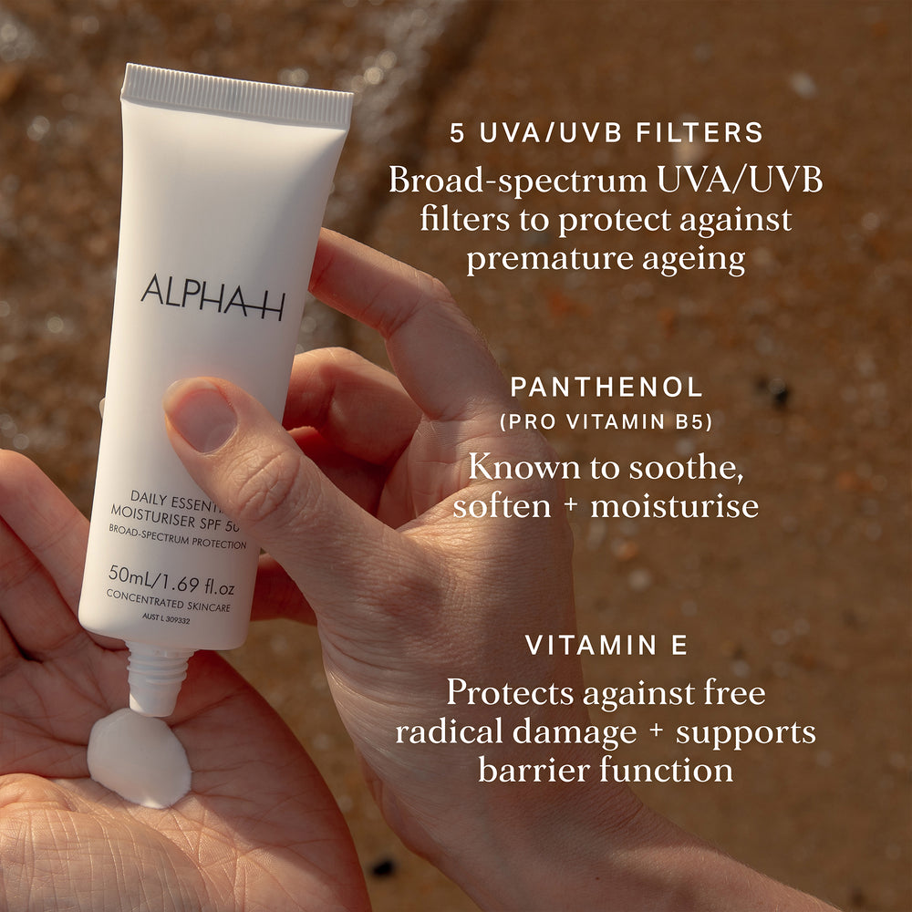 Alpha-H Daily Essential Moisturiser 50+ 30ml