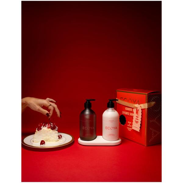 Ecoya Guava & Lychee Bathroom Gift Set - Limited Edition