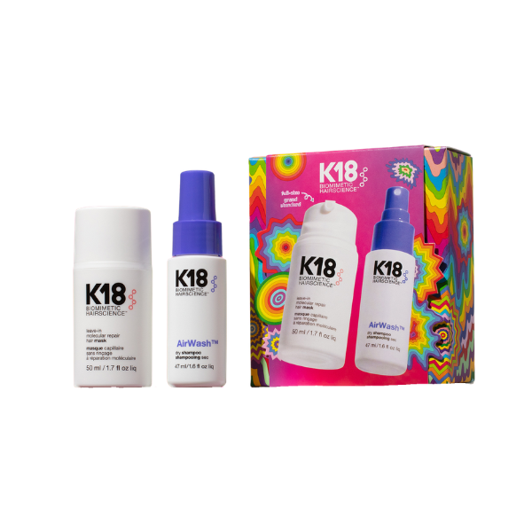 K18 Leave-In Molecular Repair Mask + AirWash Dry Shampoo Gift Pack