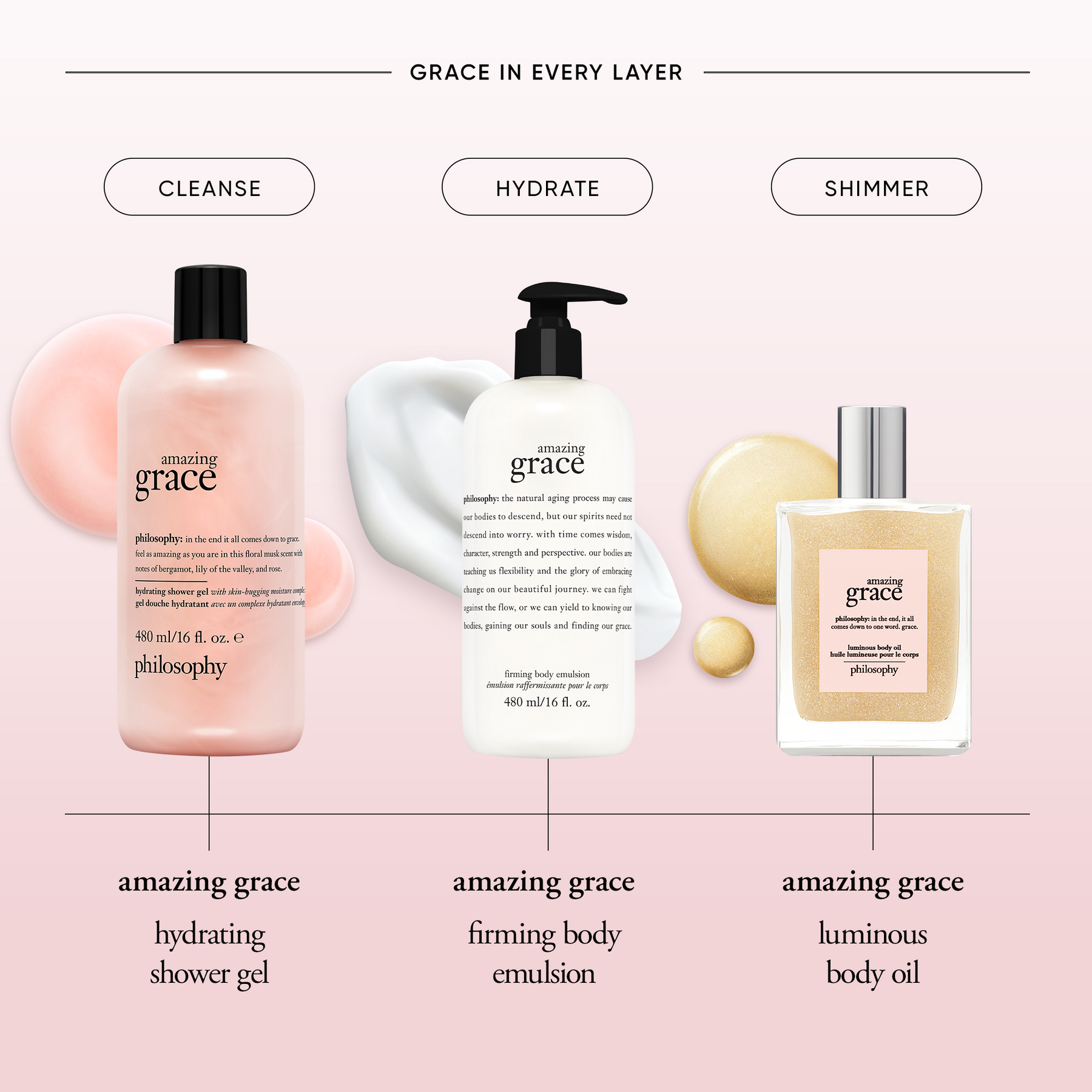 philosophy amazing grace luminous body oil 120ml