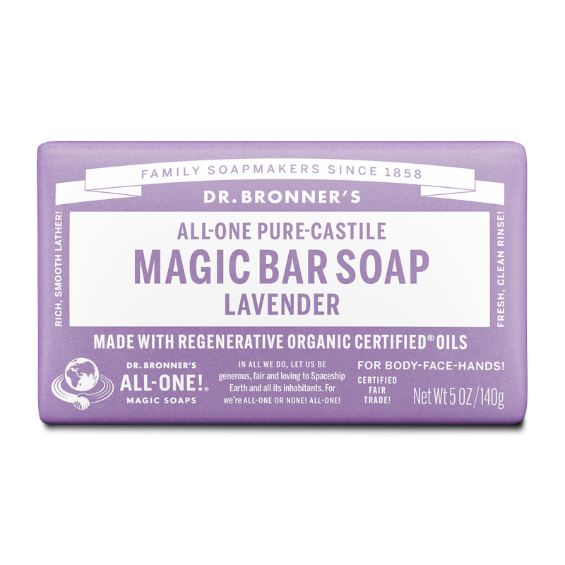 Dr. Bronner's Pure Castile Bar Soap - Lavender 140g