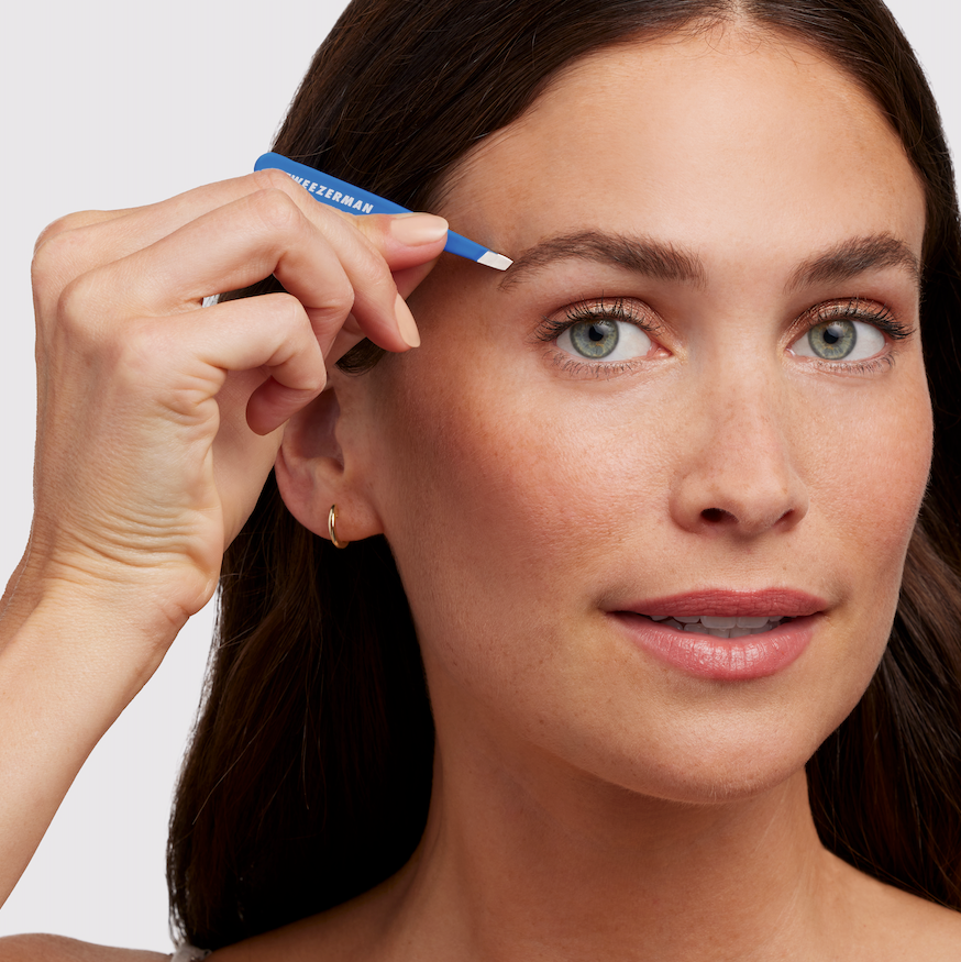 Tweezerman Mini Slant Tweezer Bahama Blue